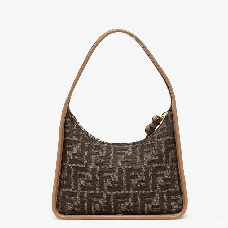 Cheap HOT In FF Motif Bag Mini Fendessence Fendi Brown Fabric 0329
